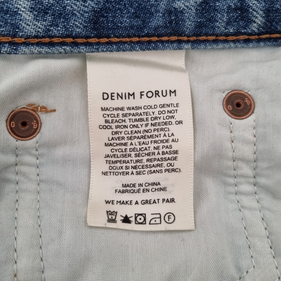Aritzia Denim Forum Farrah Hi-Rise Wide Leg Jeans Sz 27 Short (28 Length) - Picture 12 of 14